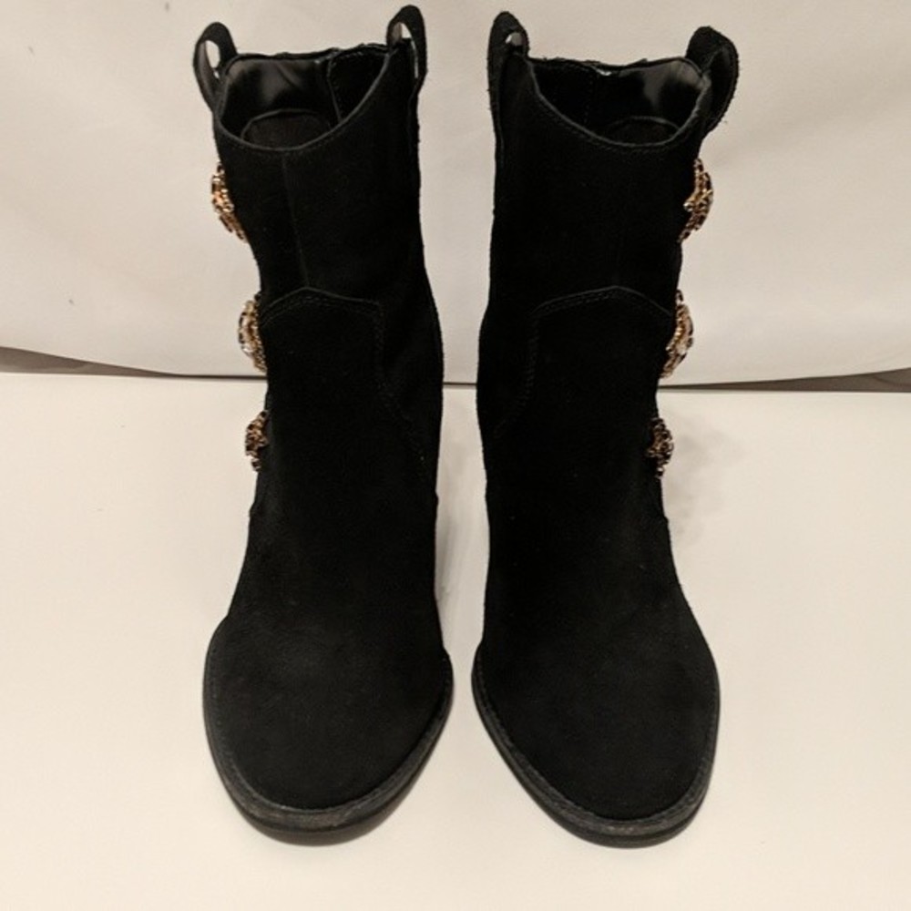 INC International Concepts Women's Dazzlers Black Stars Western Boots Si… - Picture 5 of 8